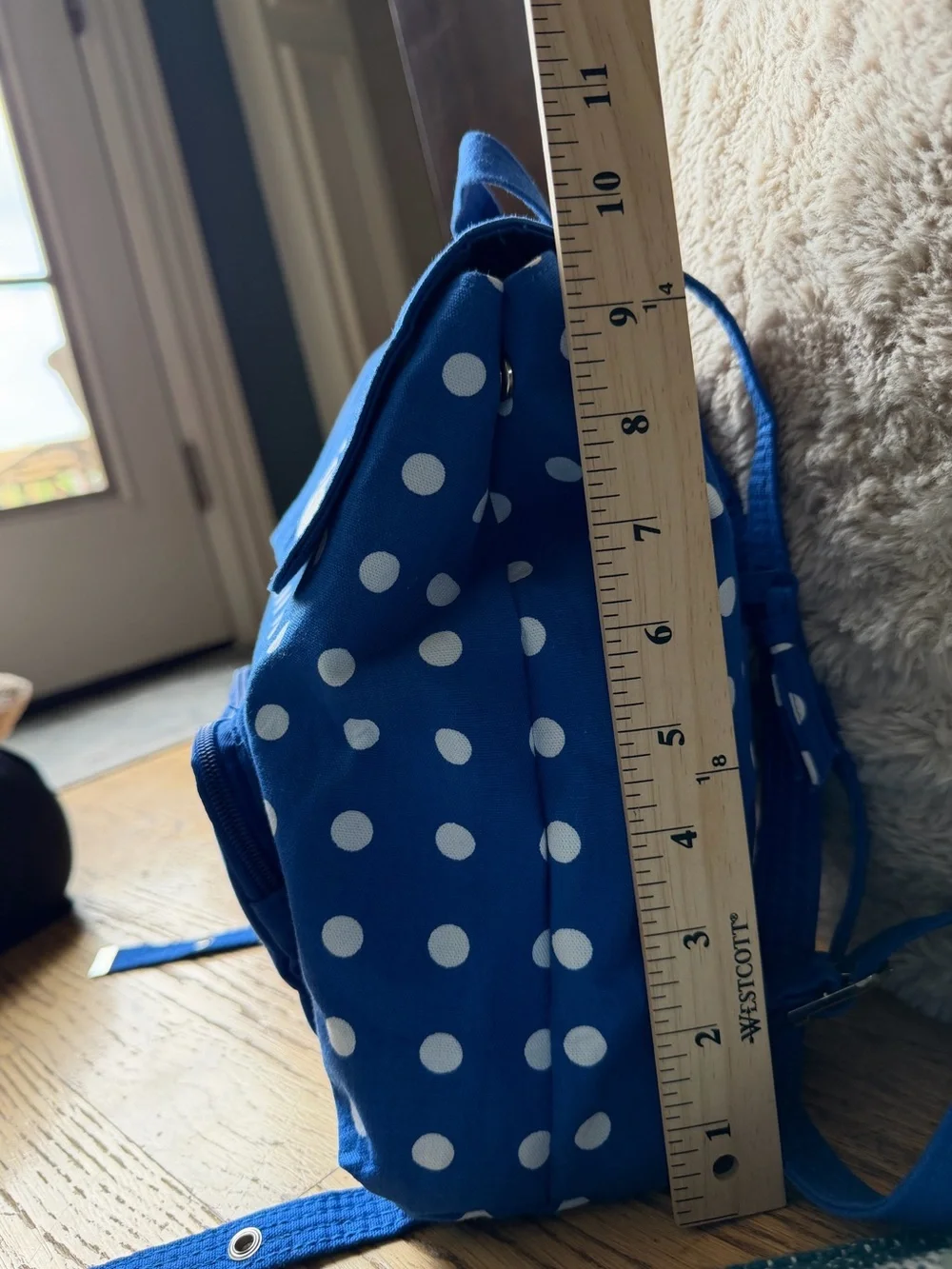 Donna Sharp Kentucky Wildcats UK Kids Mini Backpack Blue Polka Dot Cotton